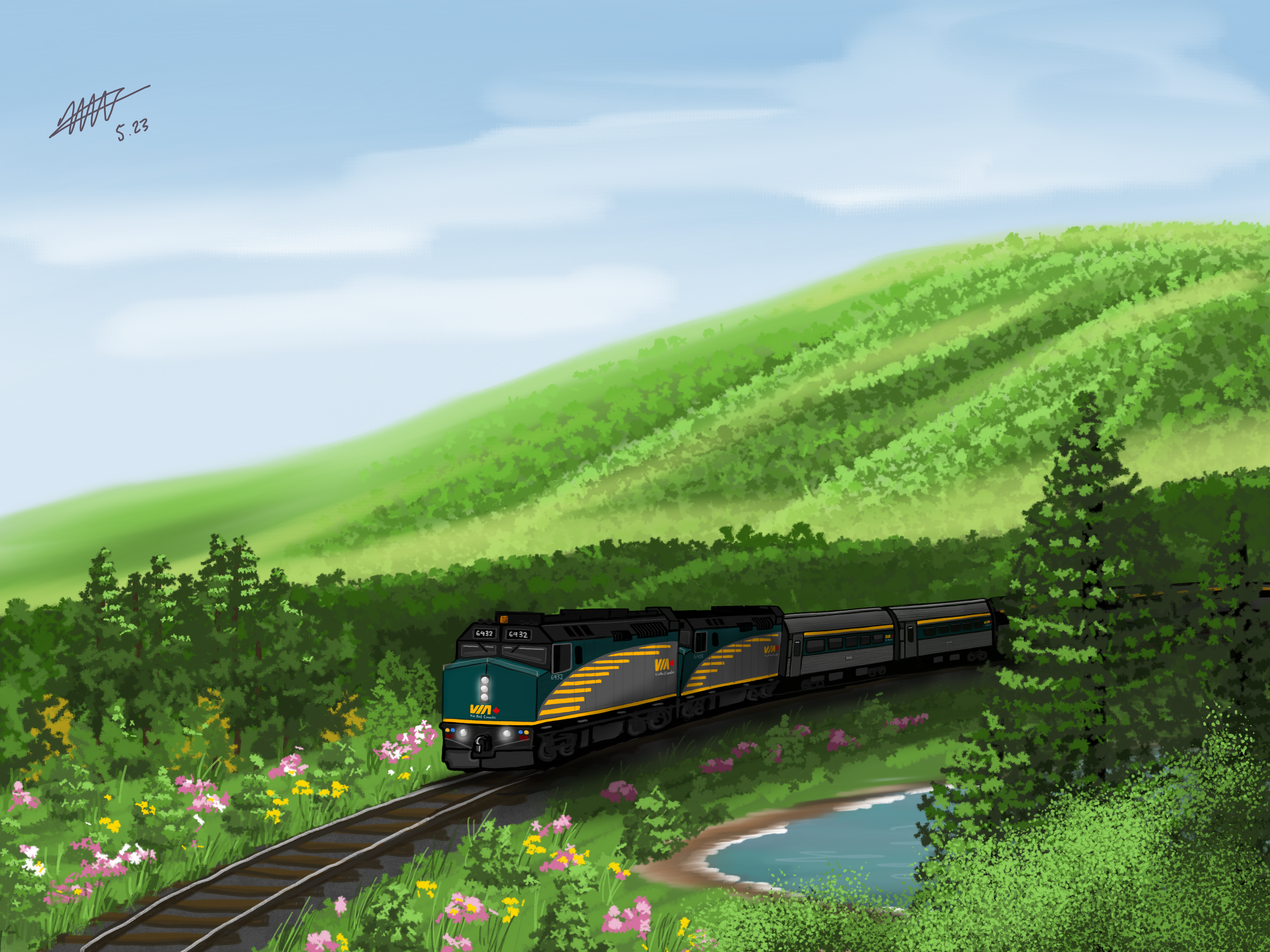 The Canadian (digital painting)