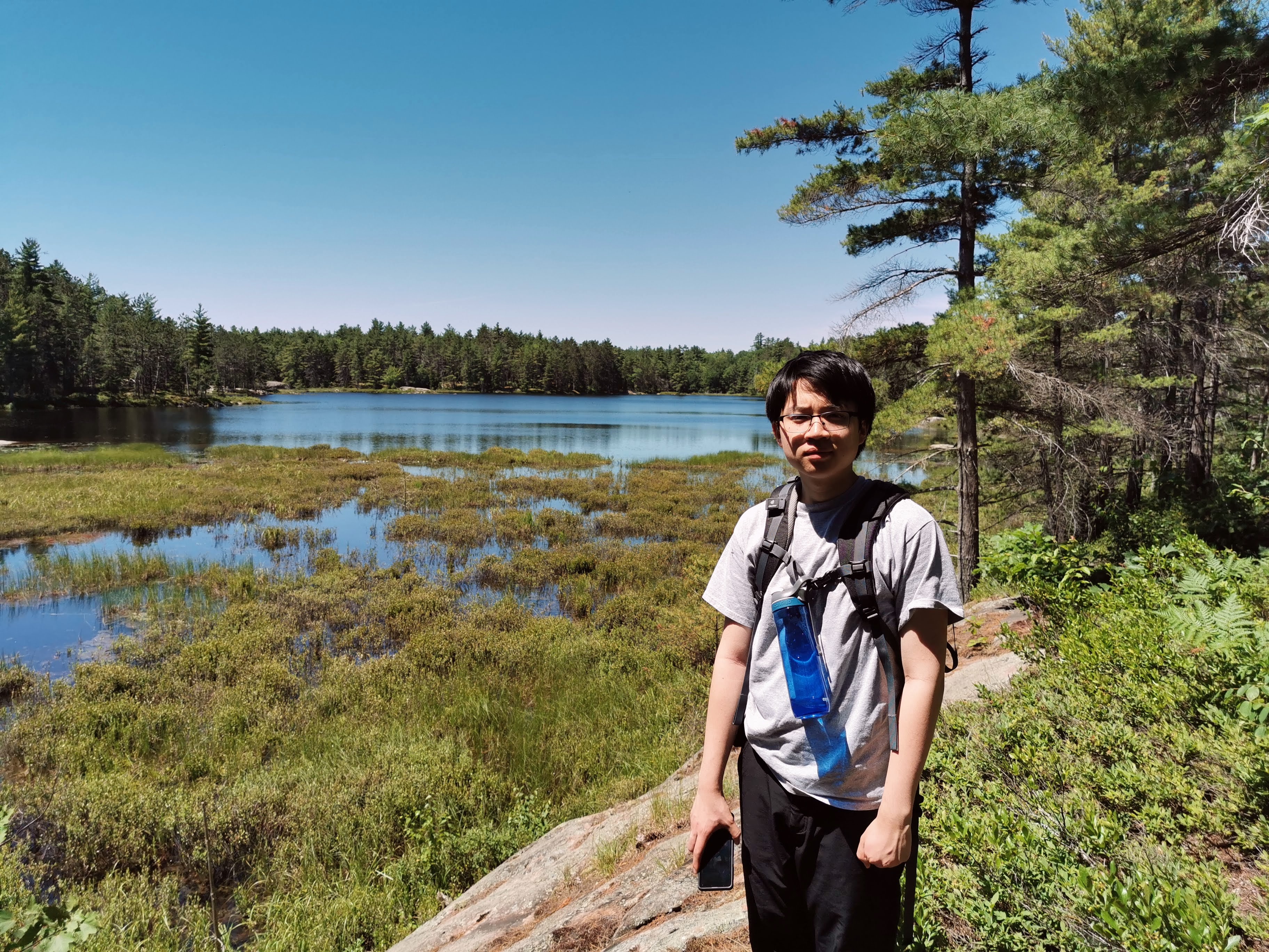 Hiking in Bon Echo Provincial Park, Ontario